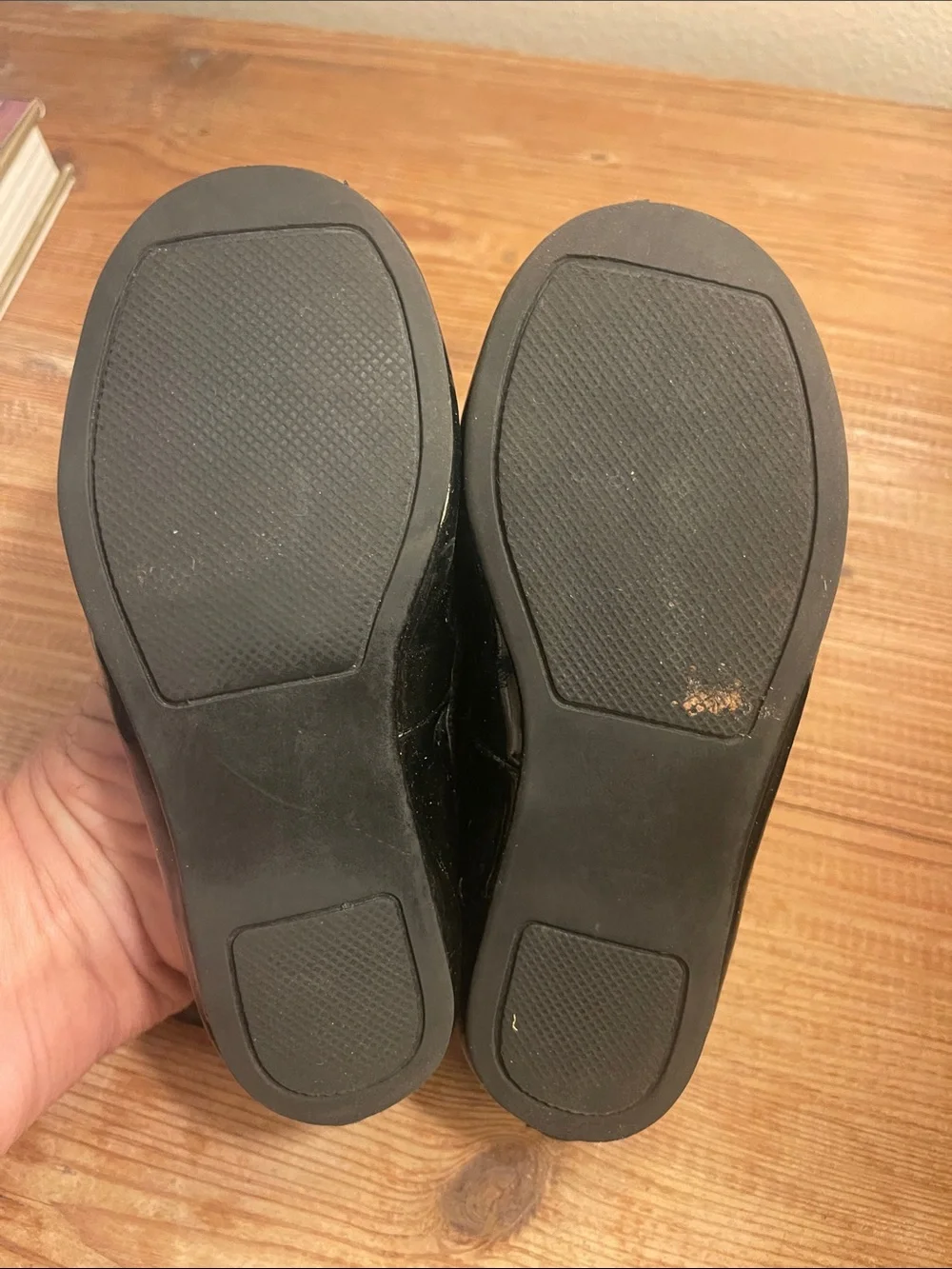 Nordstrom Girls Size 9M Kids Black Patent Mary Jane Flats with Bow NEVER WORN
